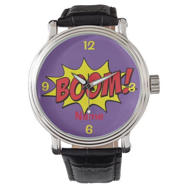 Cartoon Boom Thunder_Cove Armbanduhr (Vorderseite)