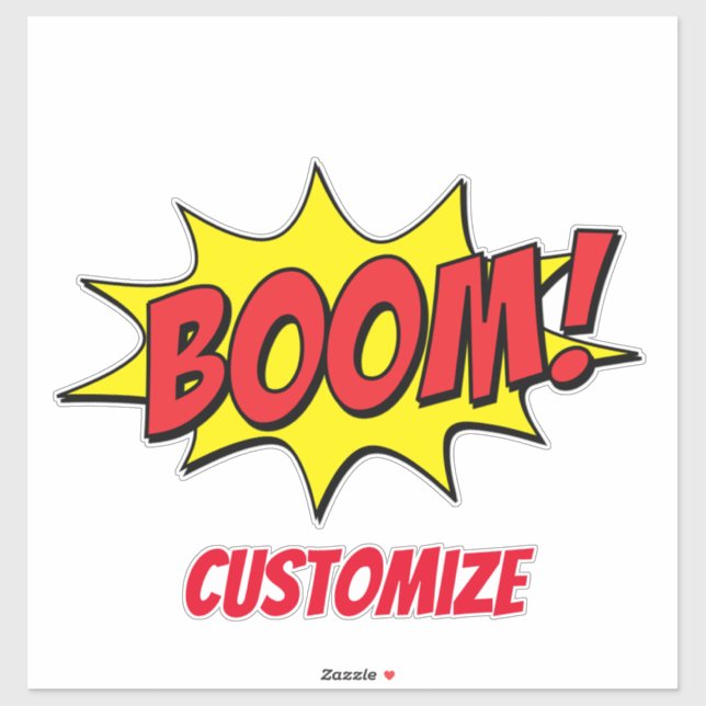 Cartoon Boom Thunder_Cove Aufkleber (Blatt)