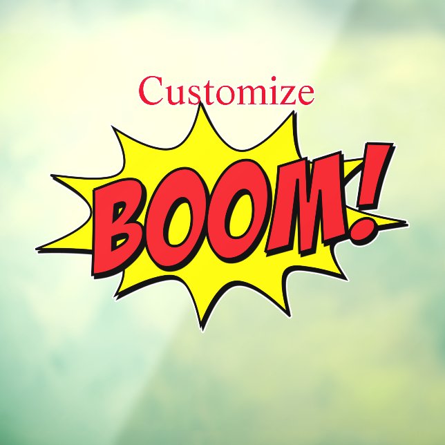 Cartoon Boom Thunder_Cove Fensteraufkleber (Blatt 3)