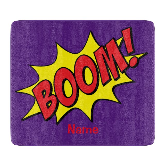 Cartoon Boom Thunder_Cove Schneidebrett (Vorderseite)