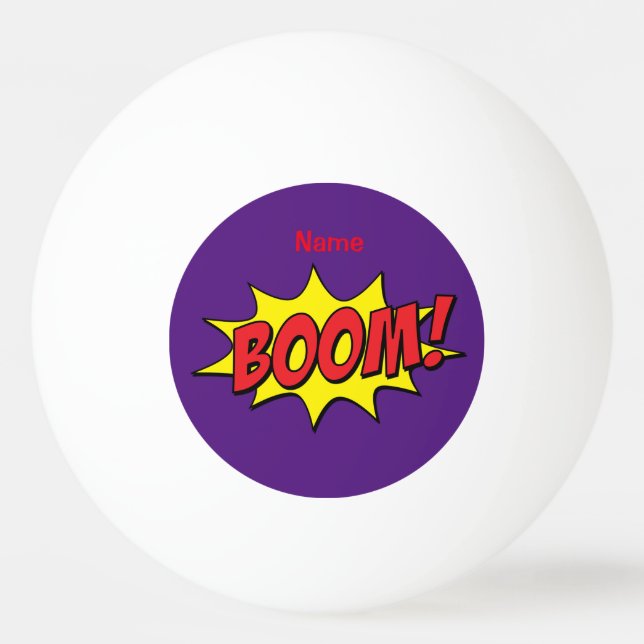 Cartoon Boom Thunder_Cove Tischtennisball (Vorderseite)