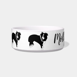 Cartoon Border Collie Molly Collie Napf