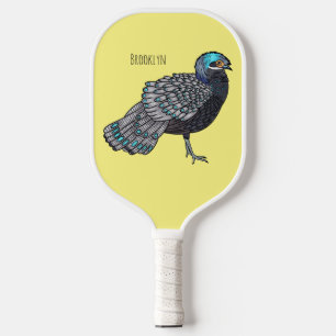 Cartoon Bornean Pickleball Schläger