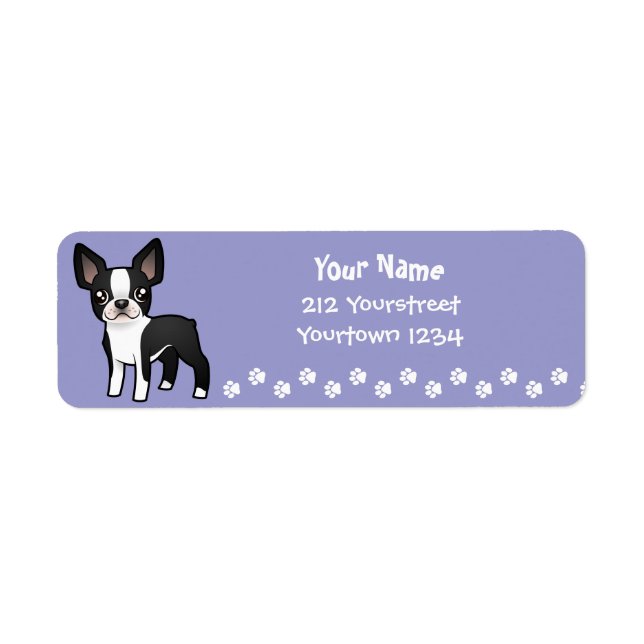 Cartoon Boston Terrier (Vorne)