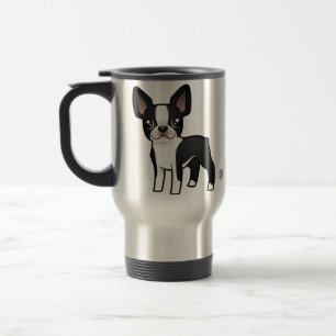 Cartoon-Boston-Terrier Reisebecher