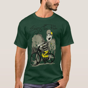 Cartoon Boy on Cycle T-Shirt: Spaß & Whimsical T-Shirt