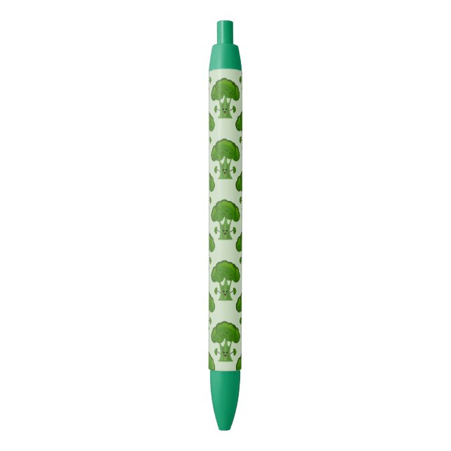 Cartoon Broccoli Kugelschreiber (Vorderseite Vertikal)