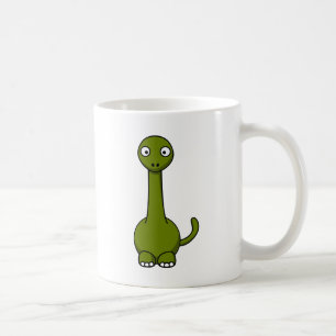 Cartoon Brontosaurus Kaffeetasse