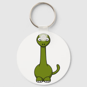 Cartoon Brontosaurus Schlüsselanhänger