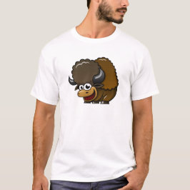 Cartoon-Büffel T-Shirt
