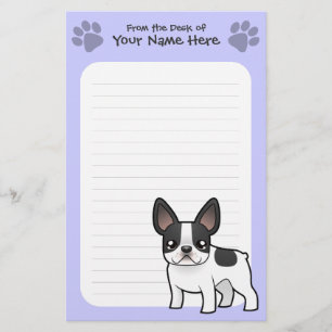Cartoon Bulldog Briefpapier