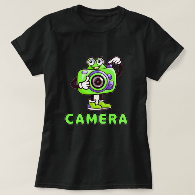 Cartoon Camera Fotograf Fotograf Camer T-Shirt (Design vorne)