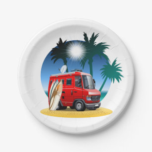 Cartoon Camper Pappteller