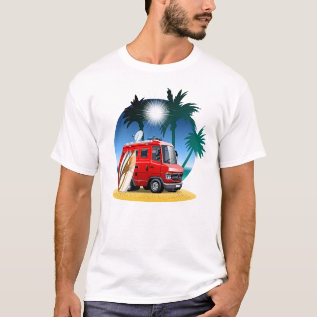 Cartoon Camper T-Shirt (Vorderseite)