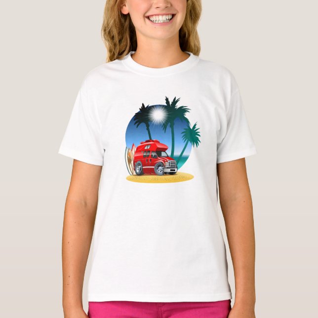 Cartoon Camper T-Shirt (Vorderseite)