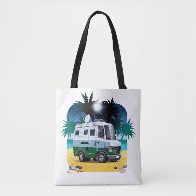 Cartoon Camper Tasche (Vorderseite)