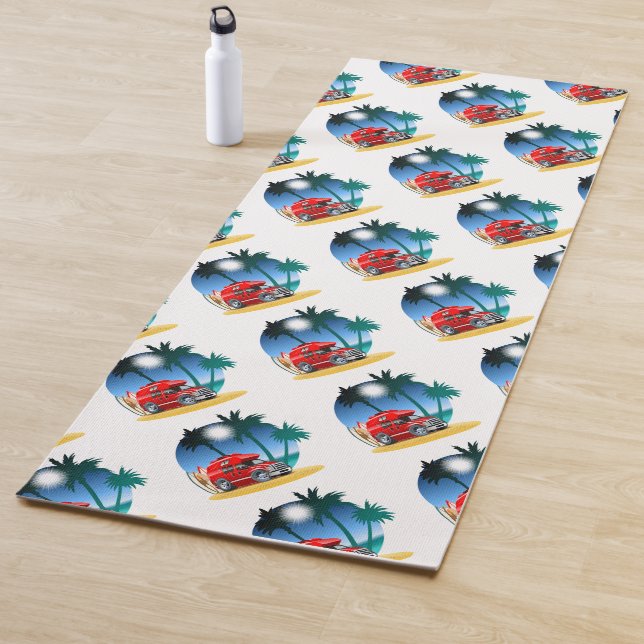 Cartoon Camper Yogamatte (Beispiel)