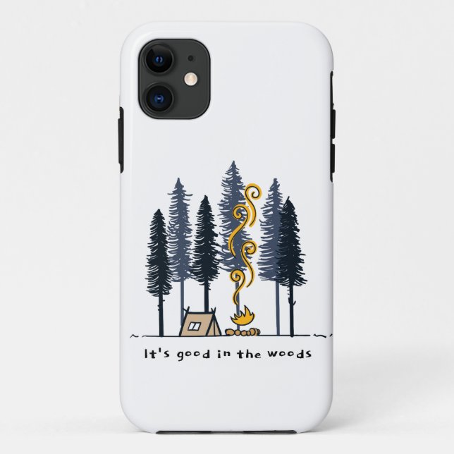 Cartoon Camping Case-Mate iPhone Case (Rückseite)