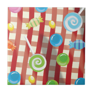 Cartoon Candy Fliese