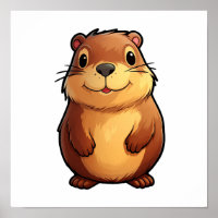 Cartoon Capybara
