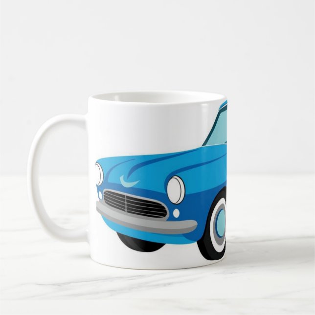 Cartoon Car Designed Mug (Gauche)