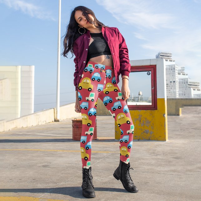 Cartoon Cars Capri Leggings (Von Creator hochgeladen)
