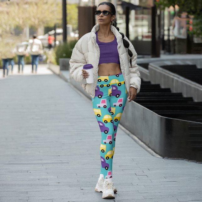 Cartoon Cars Capri Leggings (Von Creator hochgeladen)