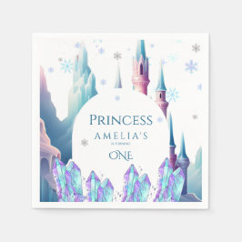  Cartoon Castle 1st Birthday Paper Serviette