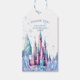  Cartoon Castle Frozen Kingdom 1st Birthday  Geschenkanhänger