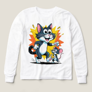 Cartoon Cat and Mouse Chase