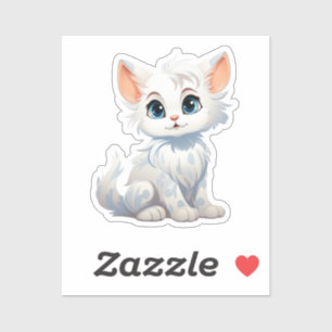 Cartoon Cat Illustration Aufkleber
