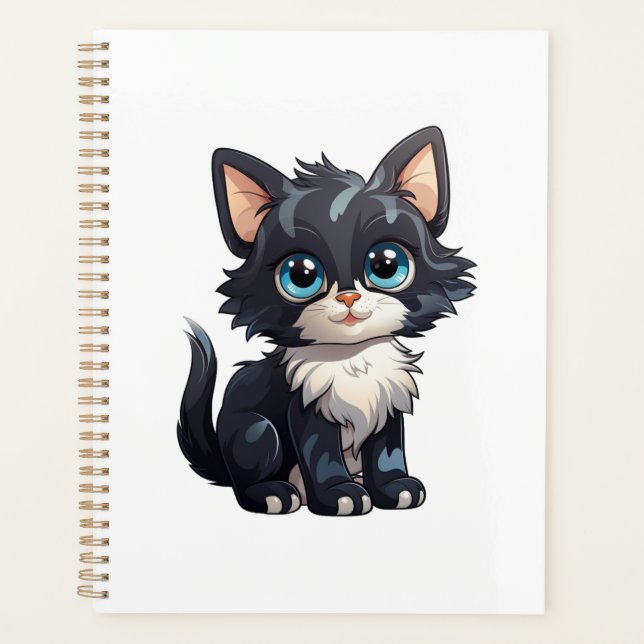 Cartoon Cat Illustration Planer (Vorderseite)