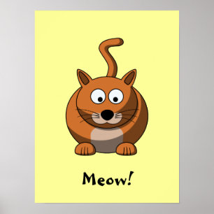 Cartoon Cat Poster