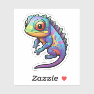 Cartoon Chameleon Aufkleber