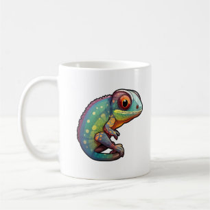 Cartoon Chameleon Kaffeetasse