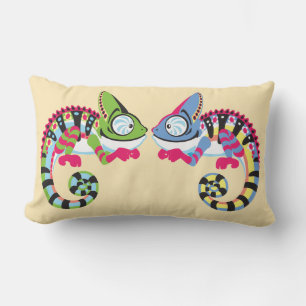 Cartoon Chameleon Lendenkissen