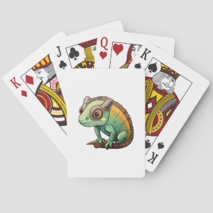 Cartoon Chameleon Spielkarten