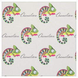 Cartoon Chameleon Stoff