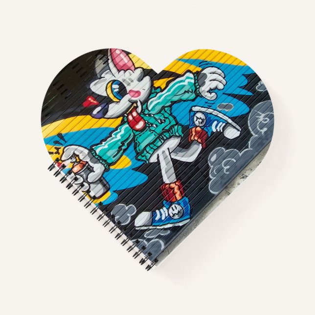 Cartoon Chaos Notebook Notizbuch (Vorderseite)