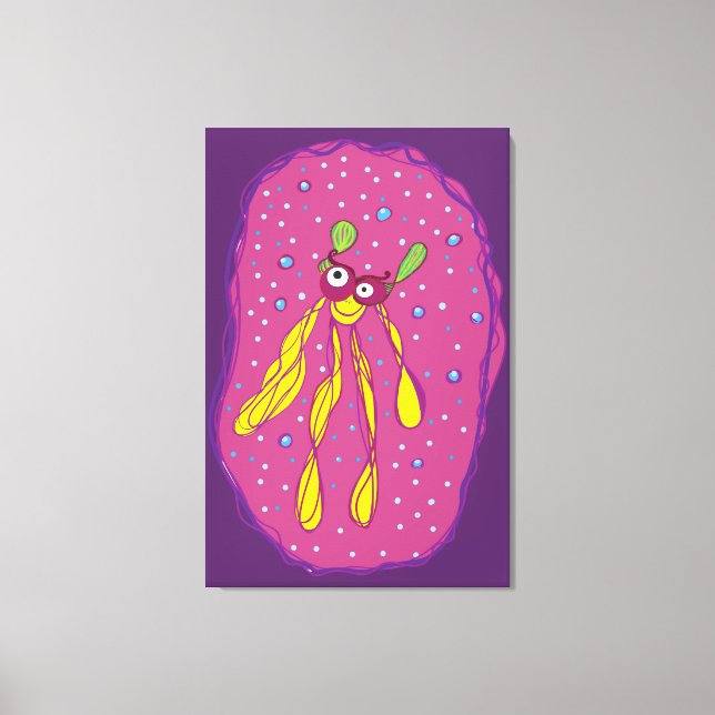Cartoon Character Single Wall Art Leinwanddruck (Vorderseite)