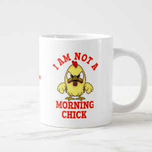 Cartoon Chick I BIN KEINE MORGENPERSON Jumbo-Tasse