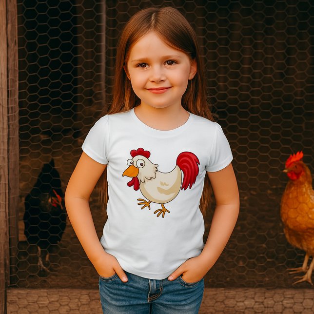 Cartoon Chicken Girls T-Shirt (Von Creator hochgeladen)