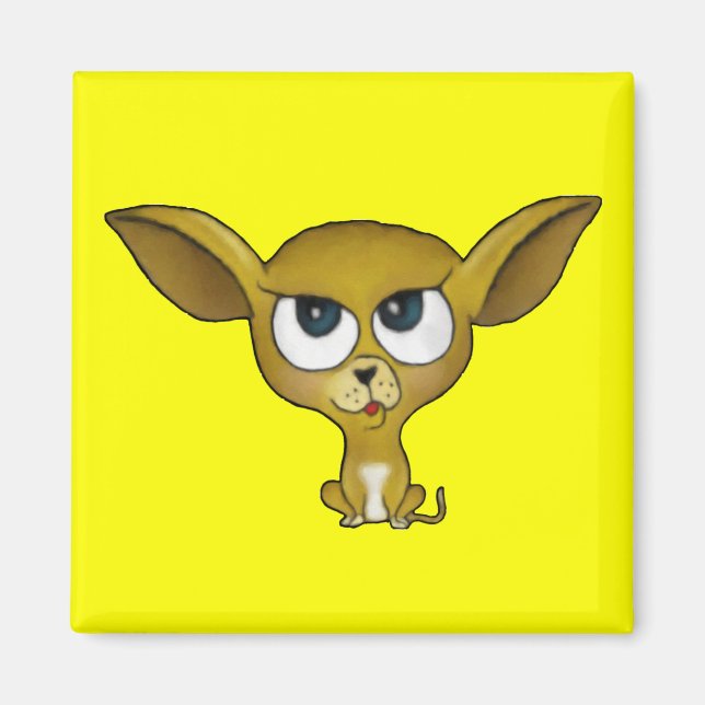 Cartoon Chihuahua Magnet (Vorne)