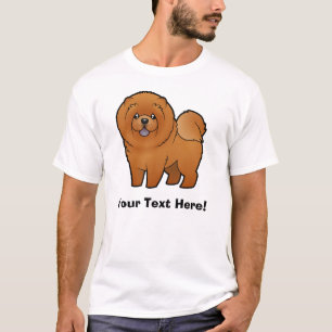 Cartoon-Chow-Chow Chow-Chow T-Shirt