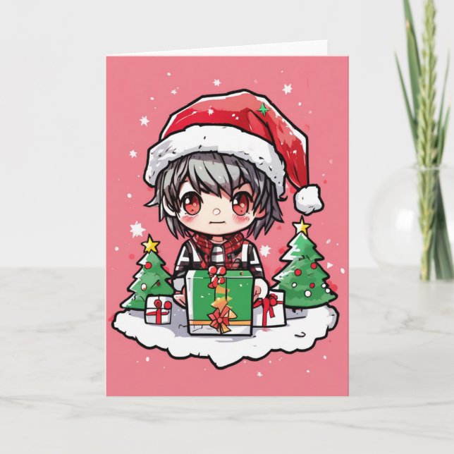 cartoon christmas card karte (Vorderseite)