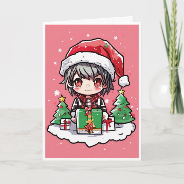 cartoon christmas card karte (Vorderseite)