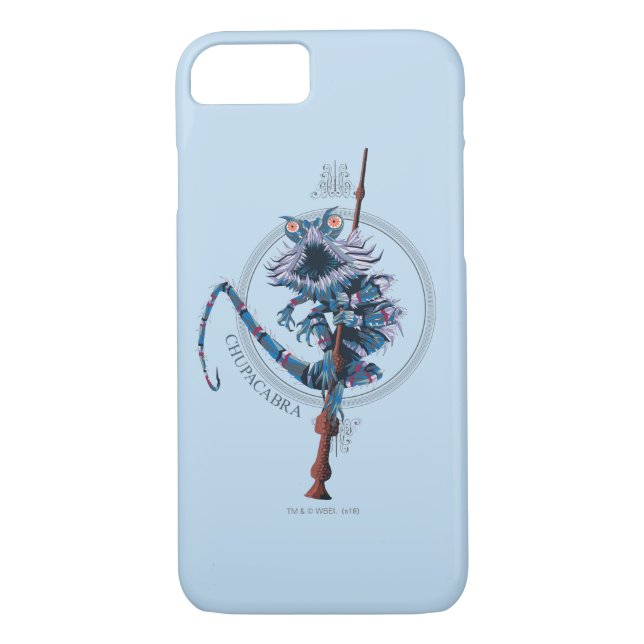 Cartoon Chupacabra & Elder Wand Case-Mate iPhone Hülle (Rückseite)