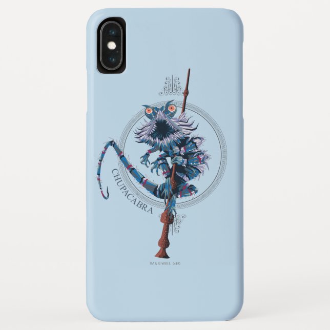 Cartoon Chupacabra & Elder Wand Case-Mate iPhone Hülle (Rückseite)