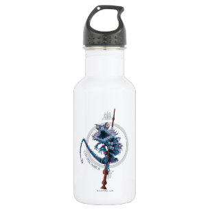 Cartoon Chupacabra & Elder Wand Edelstahlflasche