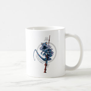 Cartoon Chupacabra & Elder Wand Kaffeetasse